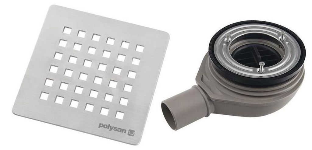 FLEXIA sifón do sprchovej vaničky, Ø 90 mm, DN40, saténová Obrázok produktu 