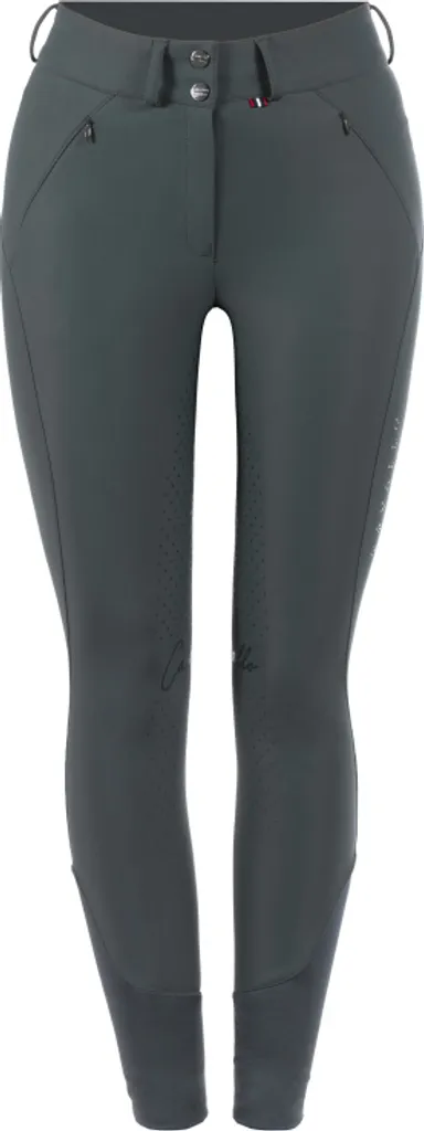 Culotte d'équitation CavalClaire Grip Cavallo avec fond silicone Silver Pine