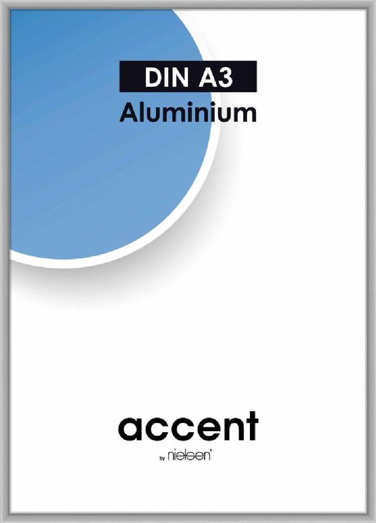 Nielsen cadre alu Accent 29,7x42 cm argent mat DIN A3 bords Image du produit 