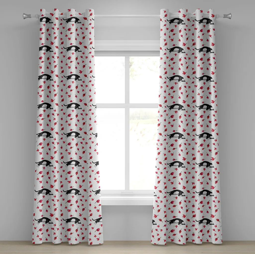 Rideau occultant décoratif chat contre les regards indiscrets 280x245