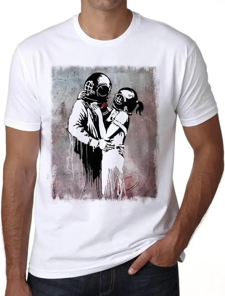 Herren Grafik T-Shirt Liebe unter dem Meer – Love Under The Sea – Öko-Verantwortlich Vintage Jahrgang Kurzarm Lustige Druck Geburtstag Geschen...
