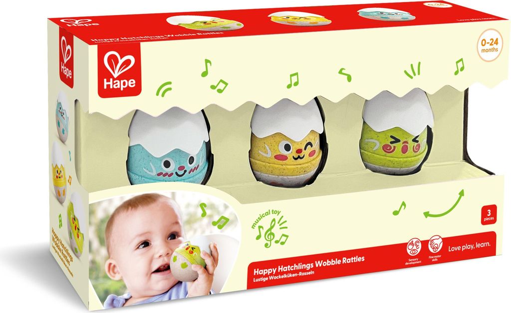 Hape Sonagli a forma di pulcini che dondolano Immagine del prodotto 
