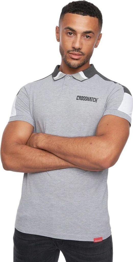 Crosshatch - "Cramsures" Poloshirt für Herren BG1140 (L) (Grau meliert)