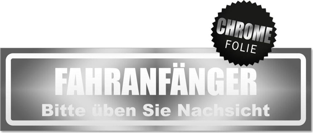 Fahranfänger. Bitte üben Sie Nachsicht invertiert Magnetschild Schild magnetisch