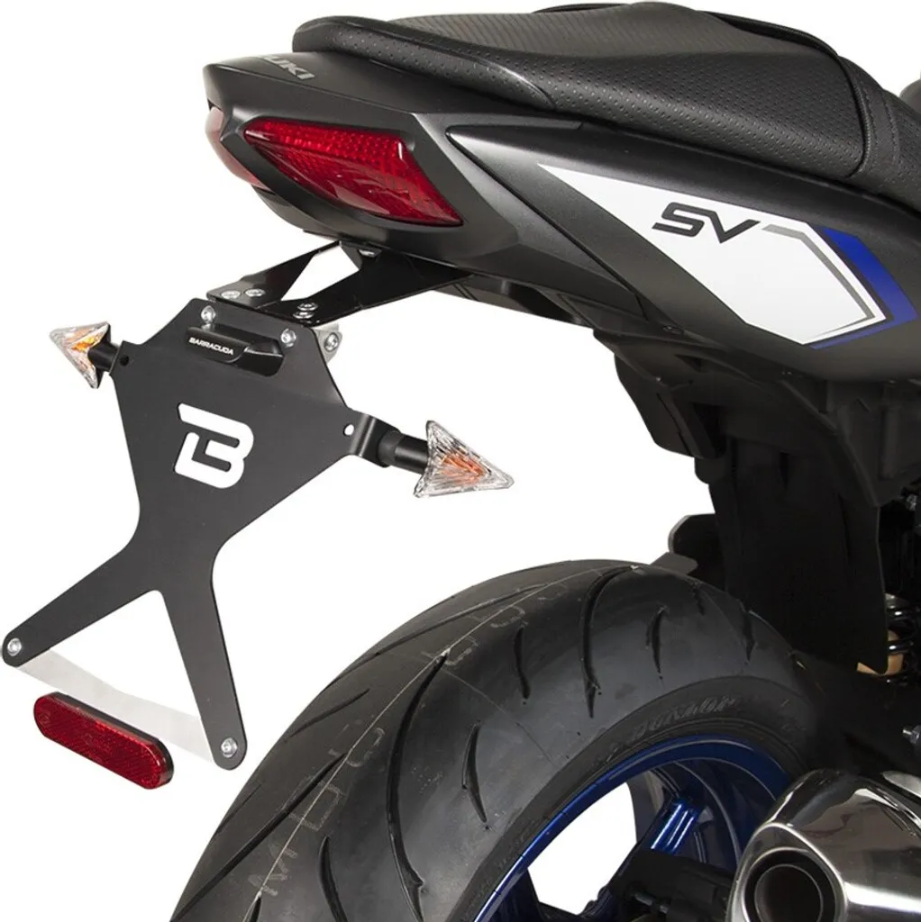 Support de Plaque Suzuki SV650 2016-2017 WCX1 en Acier Renforcé Inox