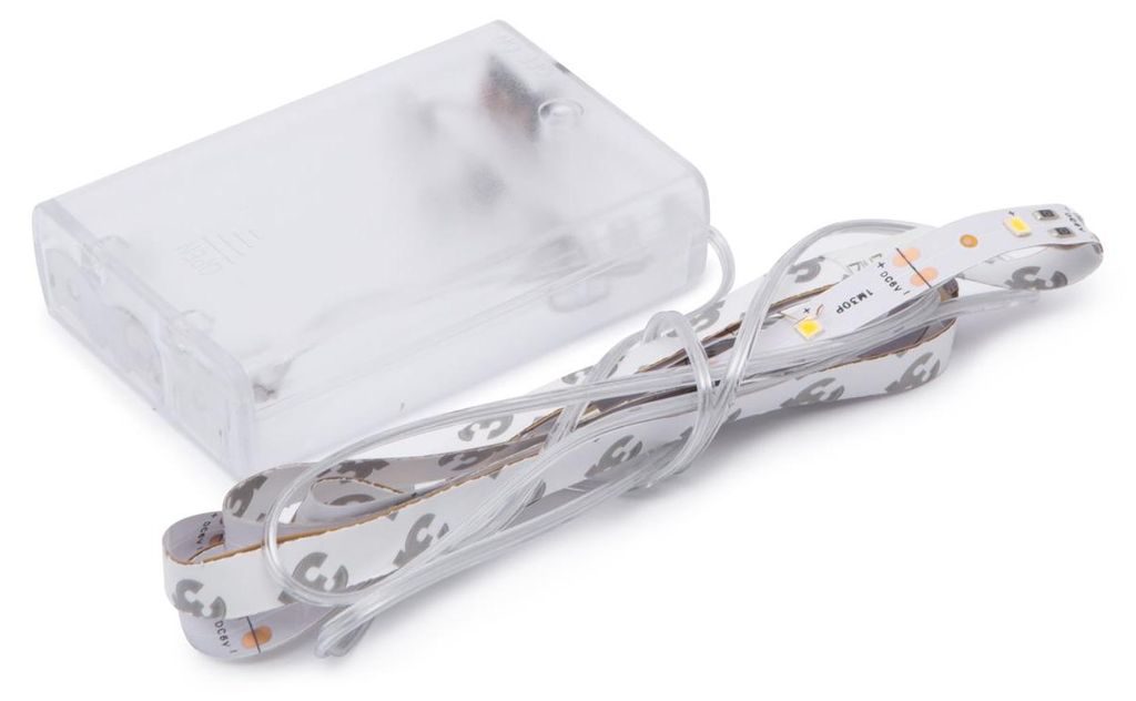 GLOBIZ - Striscia LED - Luce bianca calda - 1 metro - Immagine del prodotto 
