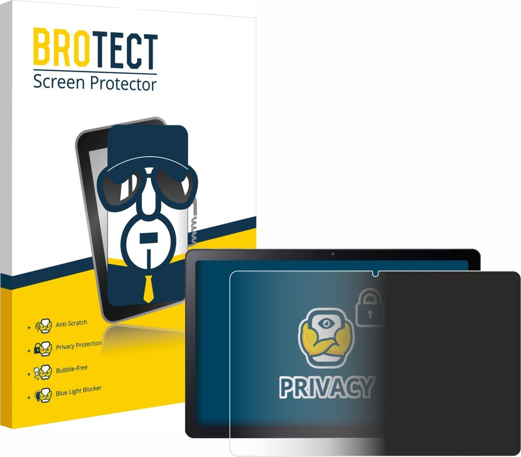 BROTECT Sichtschutzfolie für Acer Iconia Tab P11 Anti-Spy Privacy Sichtschutz Blickschutz Folie Blaulicht-Schutz
