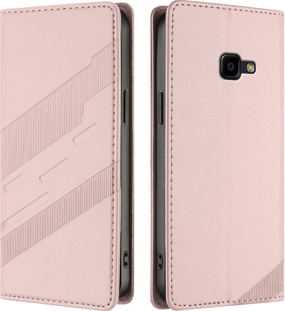 Hülle für Samsung Galaxy XCover 4s / XCover 4, Kunstleder Brieftaschen Handyhülle mit Kartenfach und Standfunktion Pink