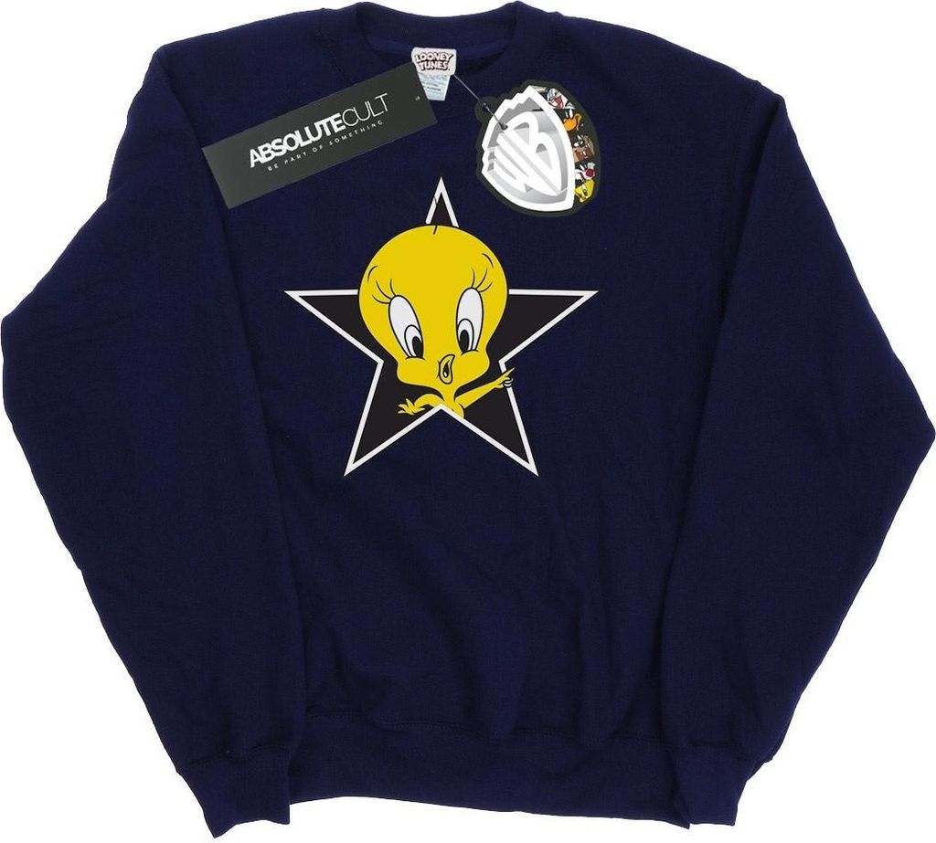 Looney Tunes - "Tweety Pie Star" Sweatshirt für Damen BI8048 (S) (Marineblau)