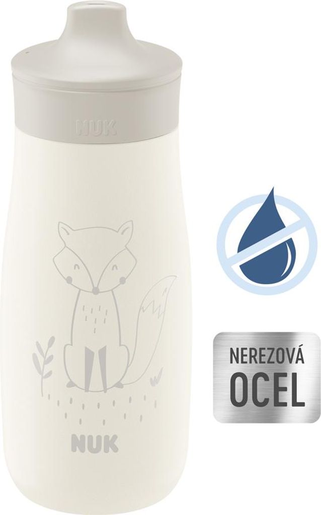 NUK Mini-Me Sip Babyflasche aus Edelstahl 300 ml lila Produktbild 