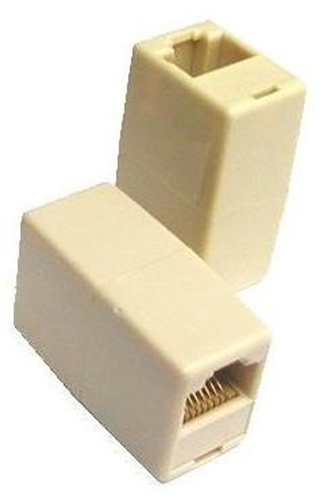 LAN-Kabelstecker, RJ45 F - RJ45 F, nicht kreuzend