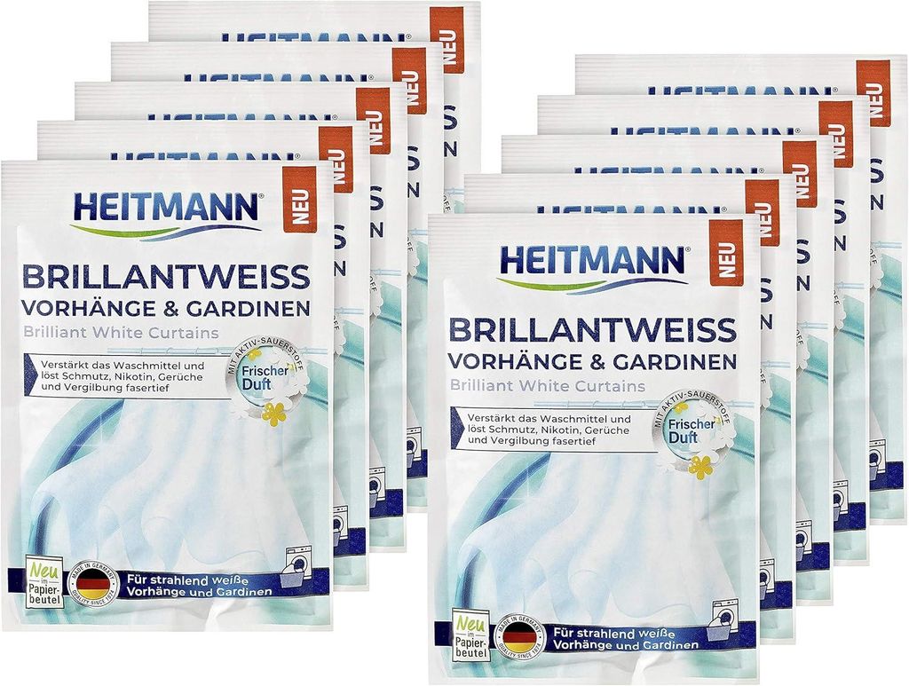 HEITMANN Brillantweiß Vorhänge & Gardinen 50g - 10er Pack