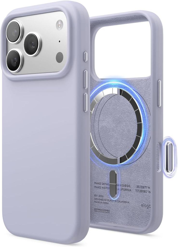 Elago MagSafe Silikonhlle fr iPhone 17 Pro Lila