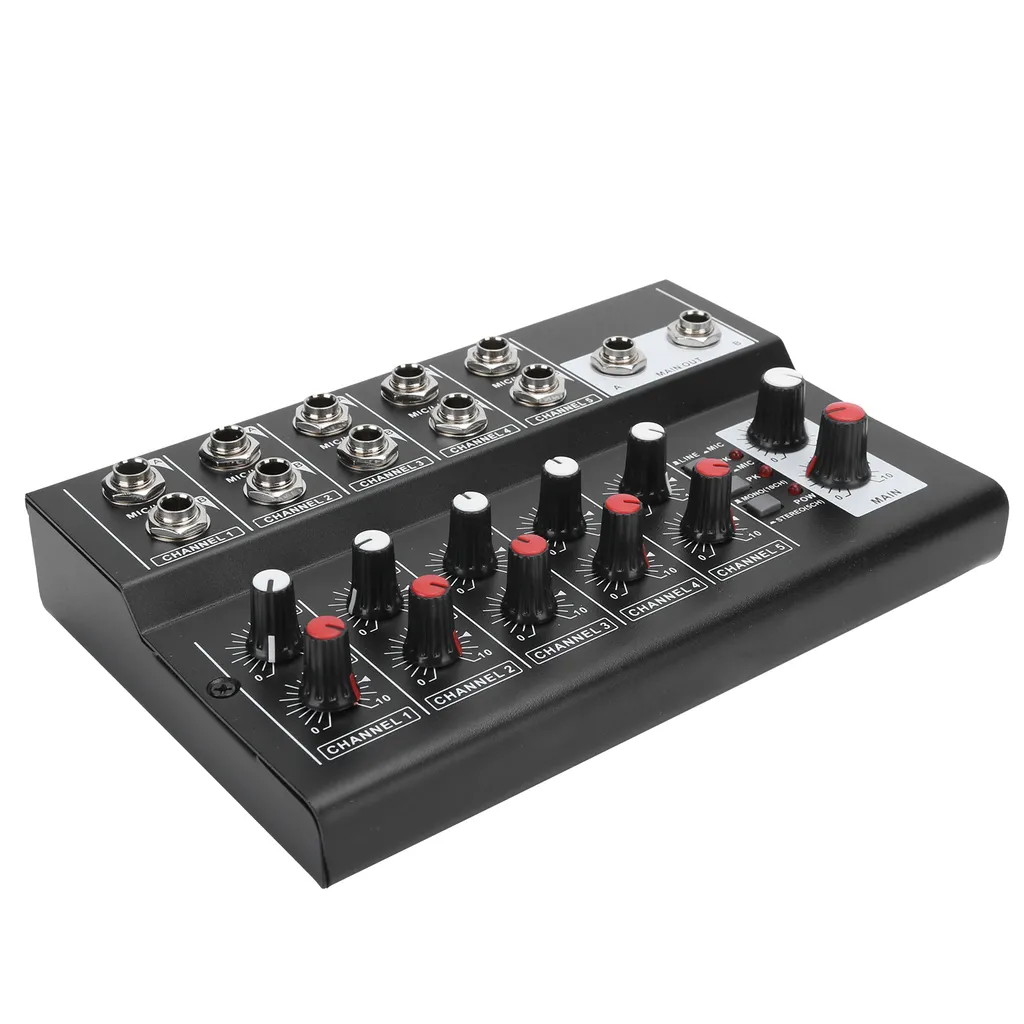 Table de mixage audio 10 canaux stéréo console Pro-Mix 10 noir portable