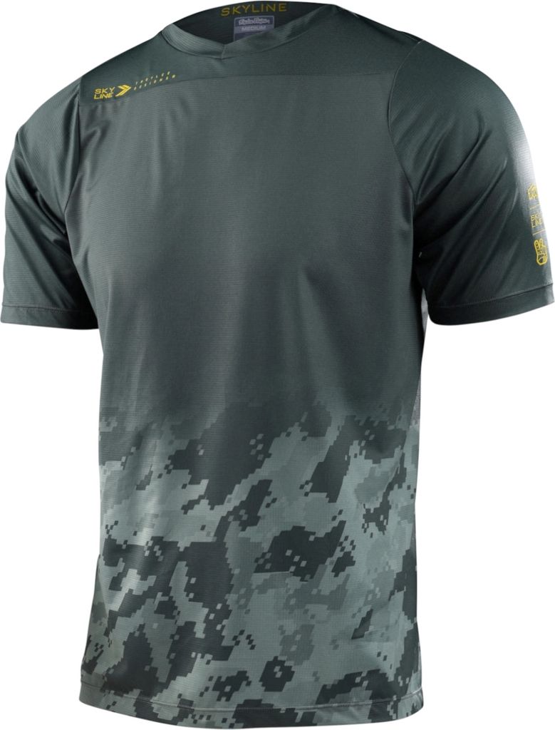 Troy Lee Designs Herren Jersey Kurzarm Skyline Fader, Digi Green - Grün, S
