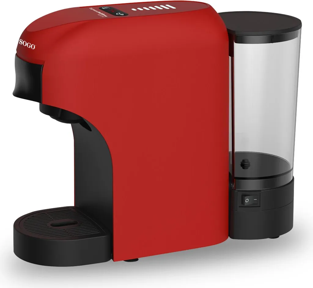 Sogo CAF-SS-7650 Espresso Multi-Capsula Design Nero/Rosso 20 Bar