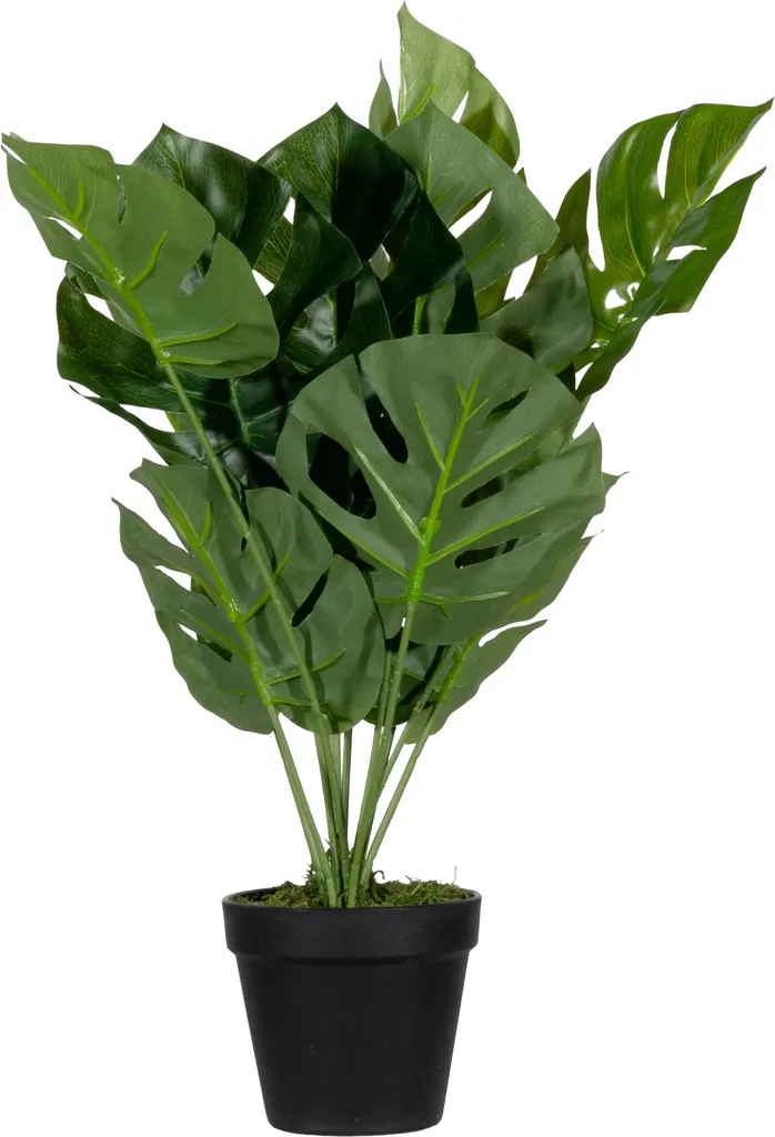 Plante Artificielle Monstera 450mm - Feuillage Réaliste et Pot Stable
