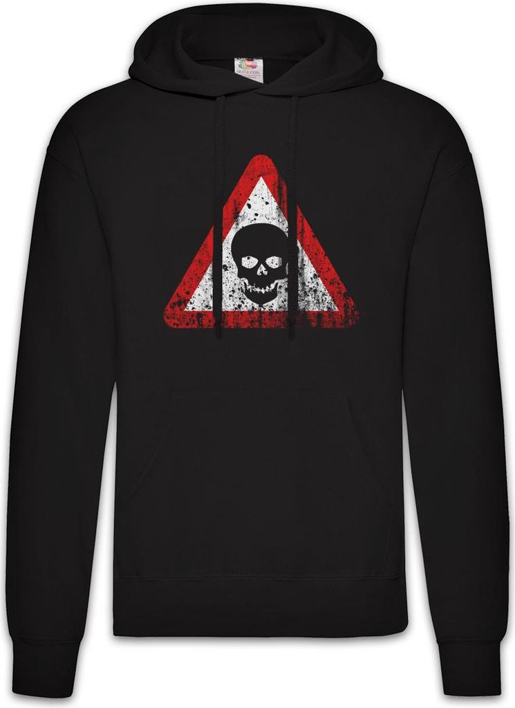 Urban Backwoods Skull Sign, Herren Hoodie, Farbe: Schwarz, Größe: L
