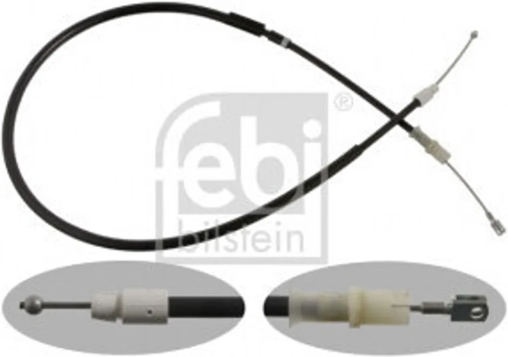 Câble de frein arrière FEBI 37272 en acier renforcé pour Sprinter 906