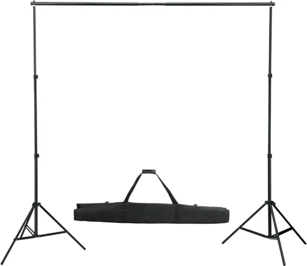 Kit éclairage studio photo LED et arrière-plan 3 couleurs 2x3 mètres