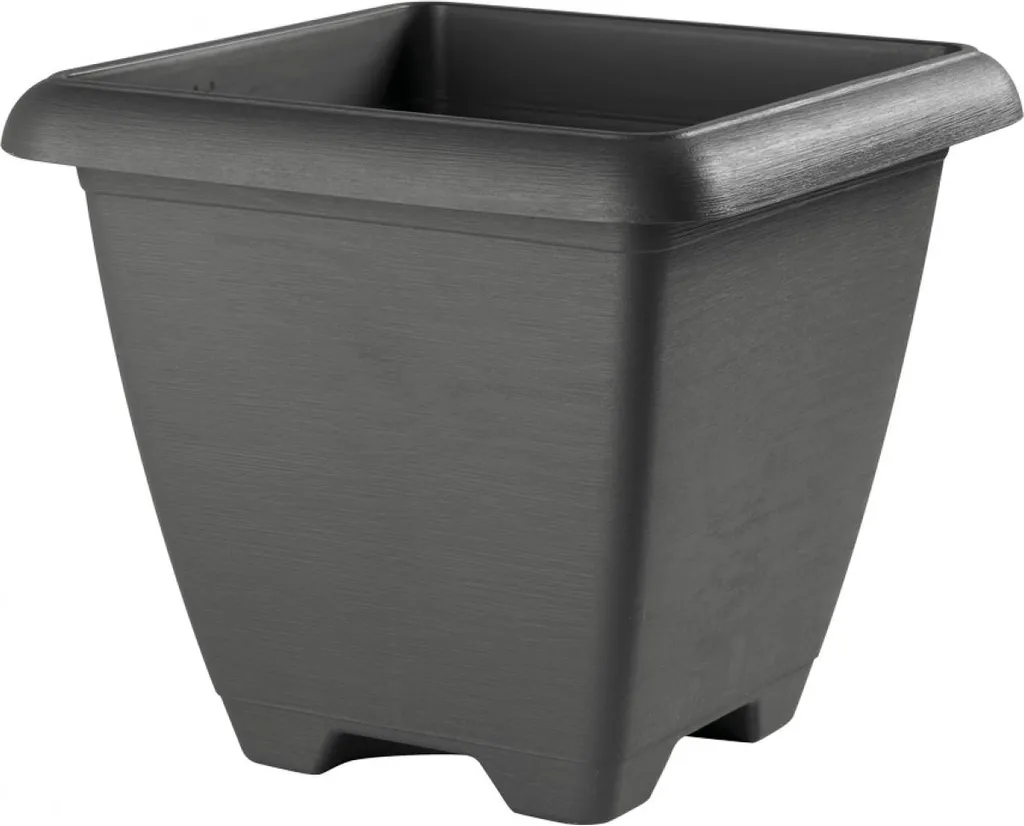 Pot de Fleurs Robuste Terrae Quadro Maxi 43cm Résistant UV et Gel
