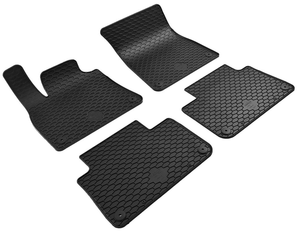 WALSER DirtGuard Gummi Fussmatten Auto für Audi E-Tron/E-Tron Sportback 2018-2022, Q8 E-Tron Sportback/Q8 E-Tron SUV 2022-2025, 100% passgenaue Au...