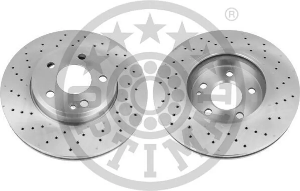2x Disques de frein avant OPTIMAL BS-9218HC - Mercedes GLA (X156)