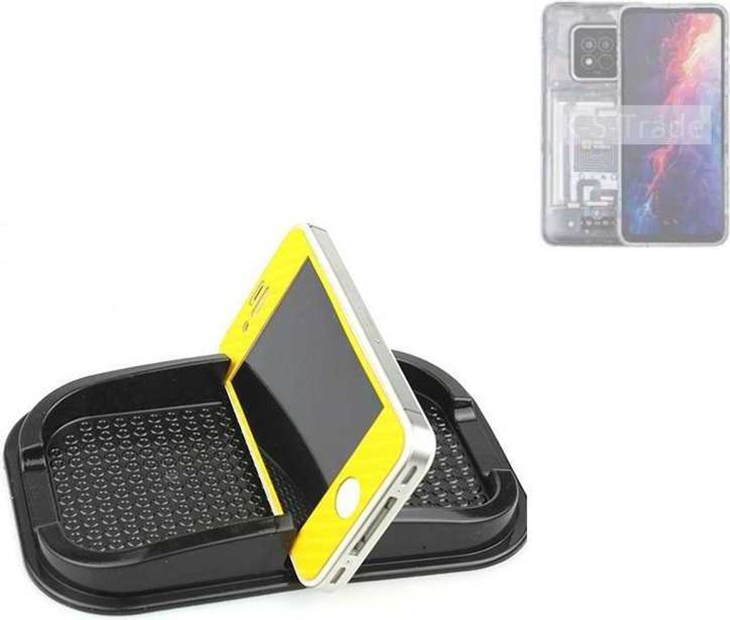 K-S-Trade Auto Anti Rutsch Matte Smartphone-Halter kompatibel mit AGM X6 Haft Pad Armaturenbrett Handy-Halterung Silikon