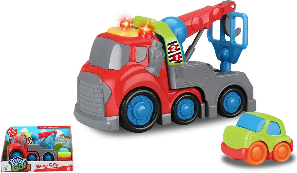 Petite Voiture avec Remorque Interactive Son et Lumière pour Enfants