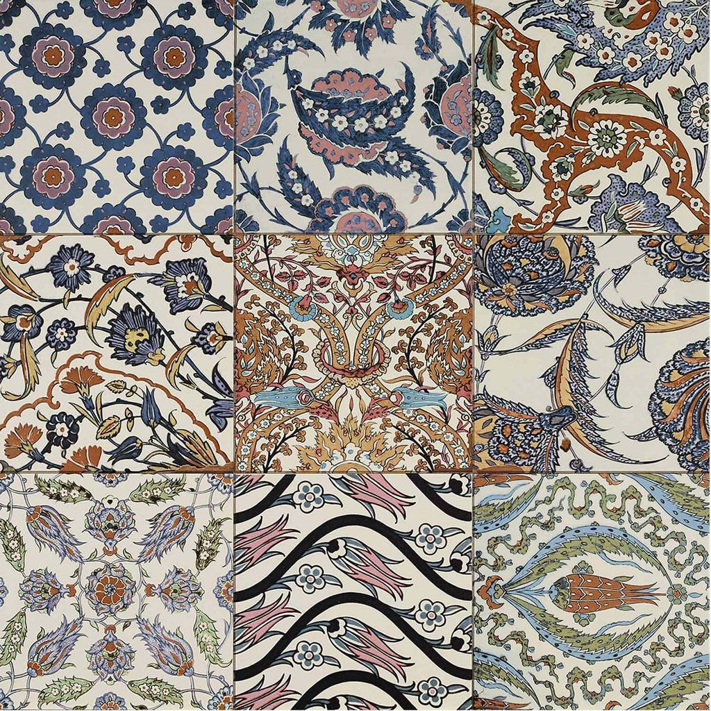 Orientalische Patchwork-Wandfliesen – 59,2x20 cm Matt Produktbild 