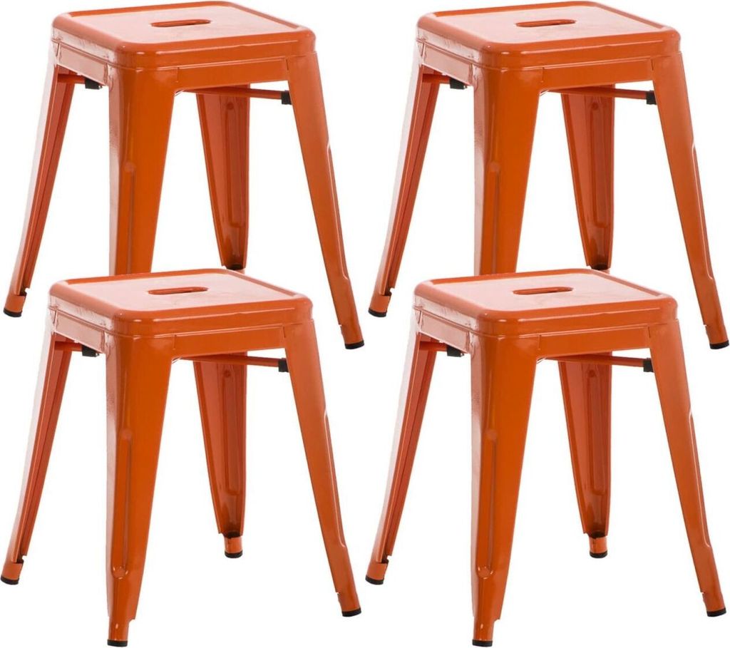 4er Set Hocker Armin orange