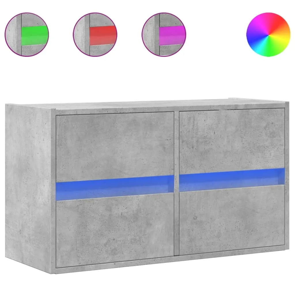 VidaXL Mobile TV a Parete Grigio Cemento con Luci LED: Guida all'Acquisto