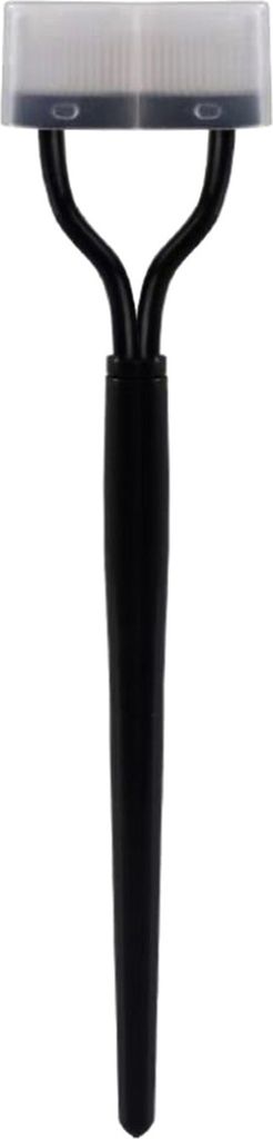 Tragbarer gebogener Wimpernkamm, ergonomischer Wimperntrenner aus Stahlzähnen, Wimpernformer für Frauen und Mädchen, Reise-Mascara-Applikatorbü...