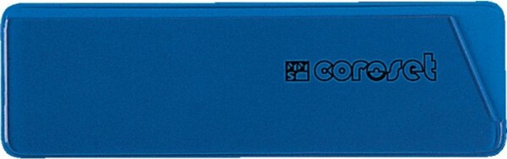 coroset magnetische Etikettenhalter, blau, 97x30mm, 100/VE