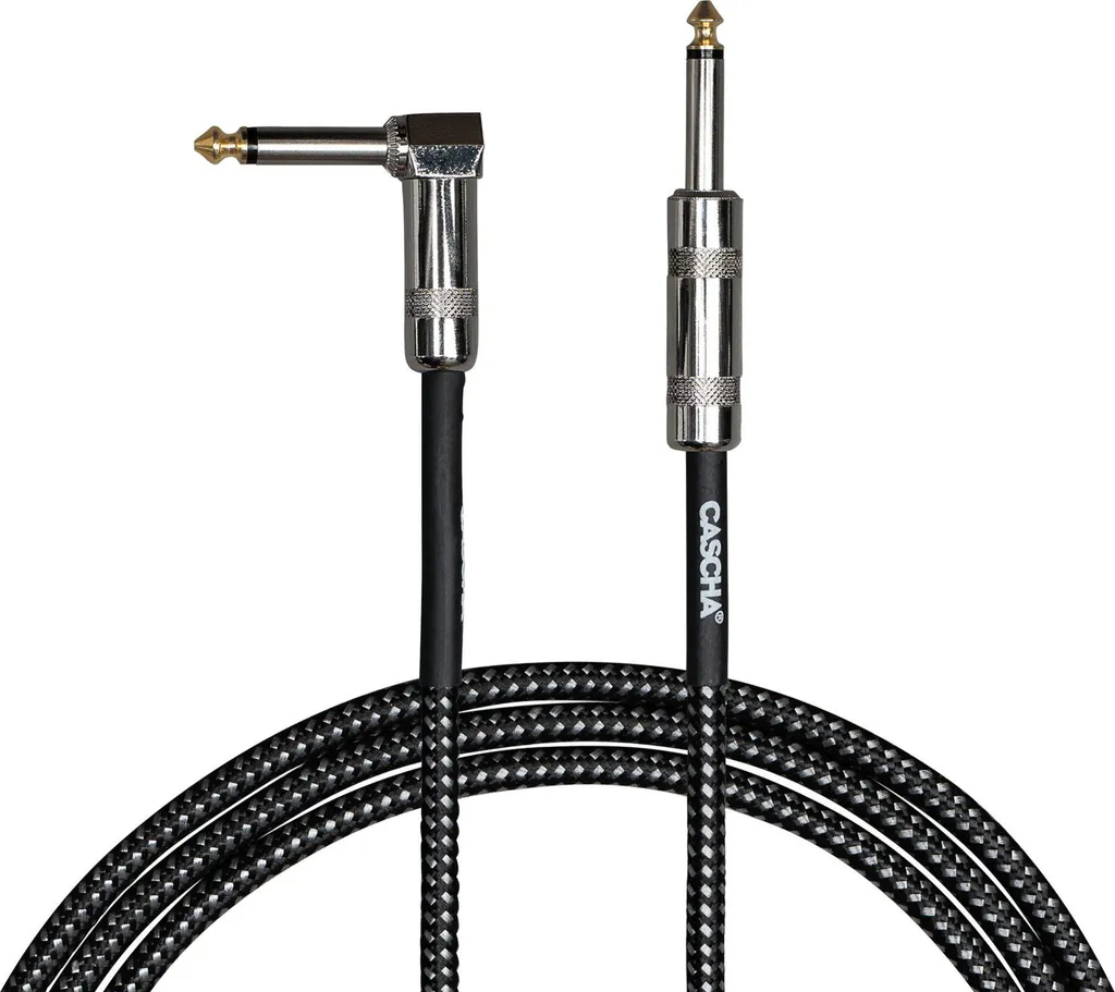 Câble guitare 3m pour ampli et pédales jack 6.35mm robuste et souple