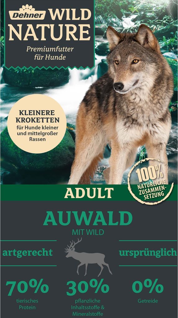 Dehner Wild Nature Hundefutter Auwald, Trockenfutter Produktbild 2
