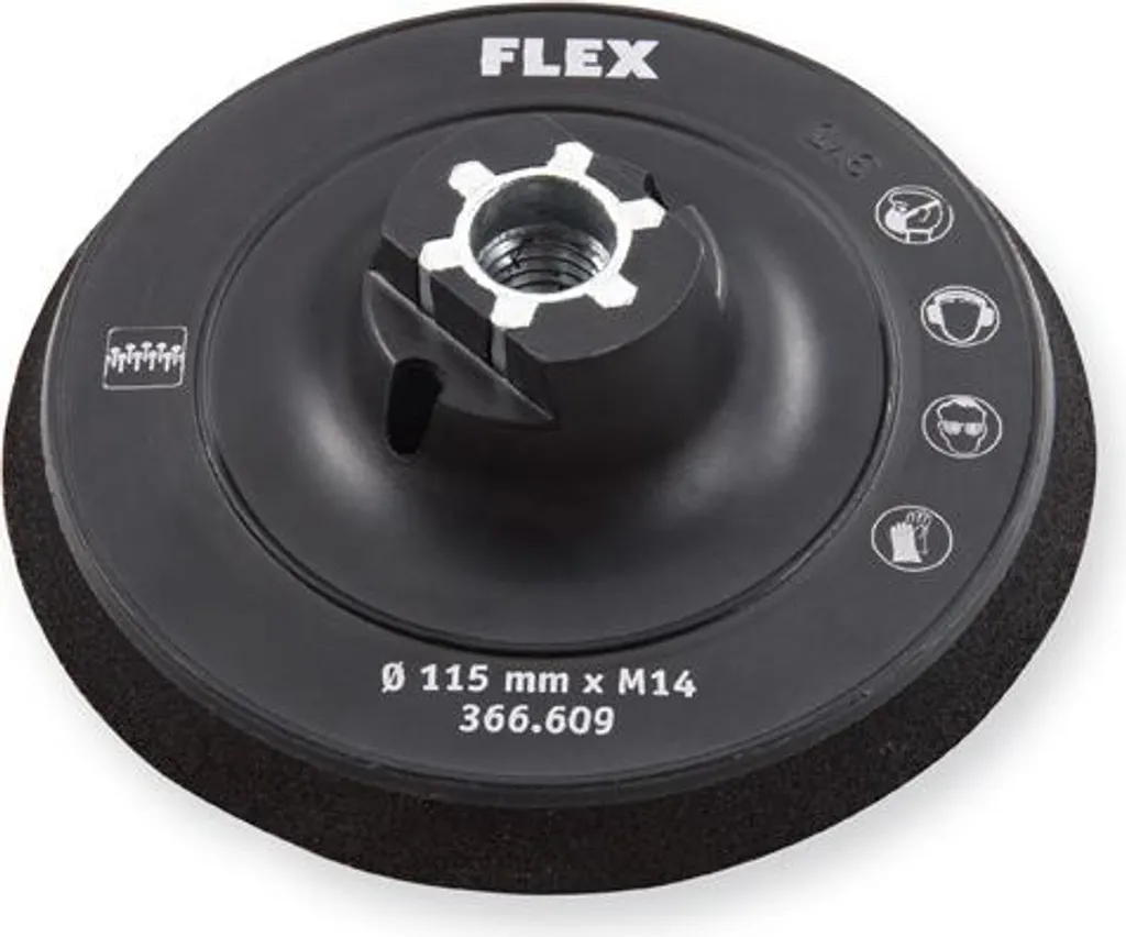 Plateau pour polisseuse FLEX Ø115 M14 idéal pour rénovation et carrosserie