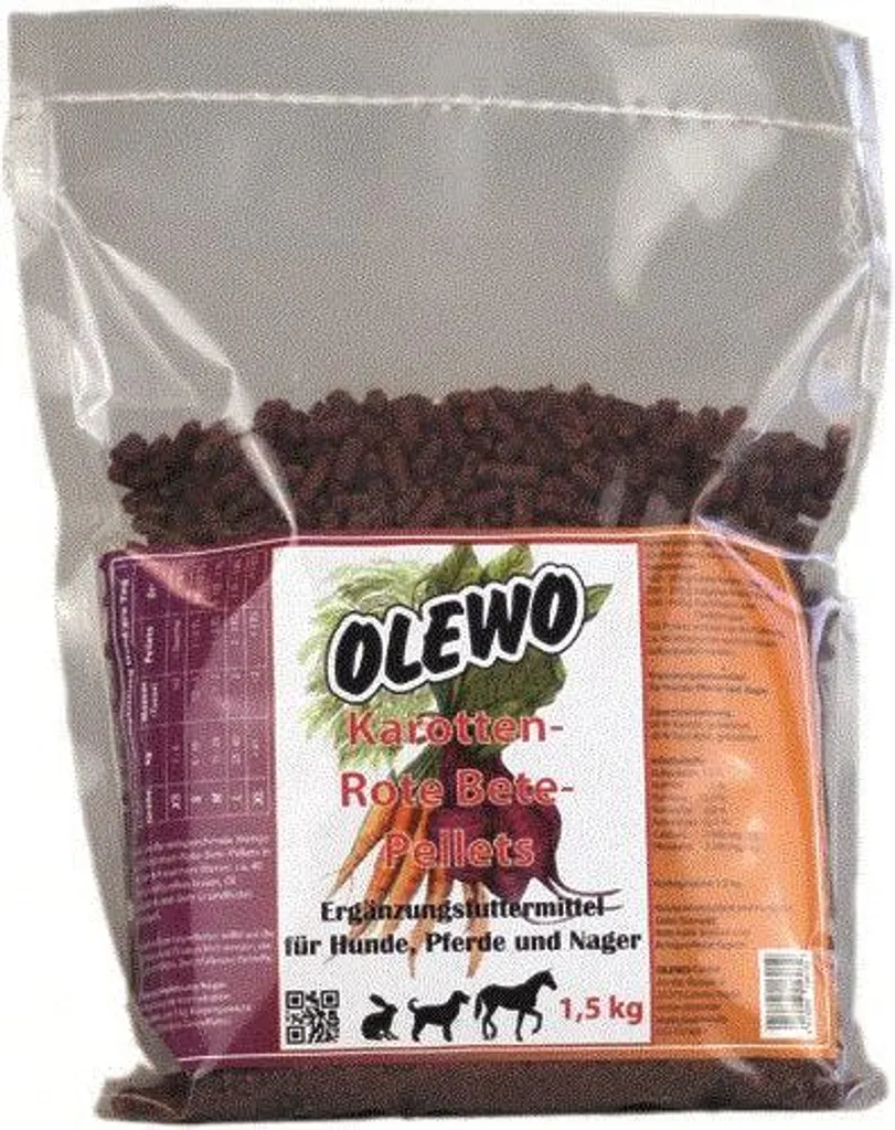 Offerta Olewo 1,5kg x8 Pellets Carote e Barbabietola - Risparmio 12kg