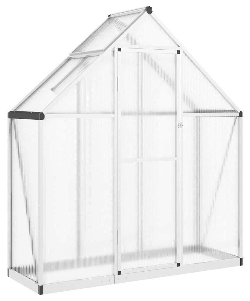 vidaXL Serra con telaio di fondazione argento 169x58x195cm Immagine del prodotto 