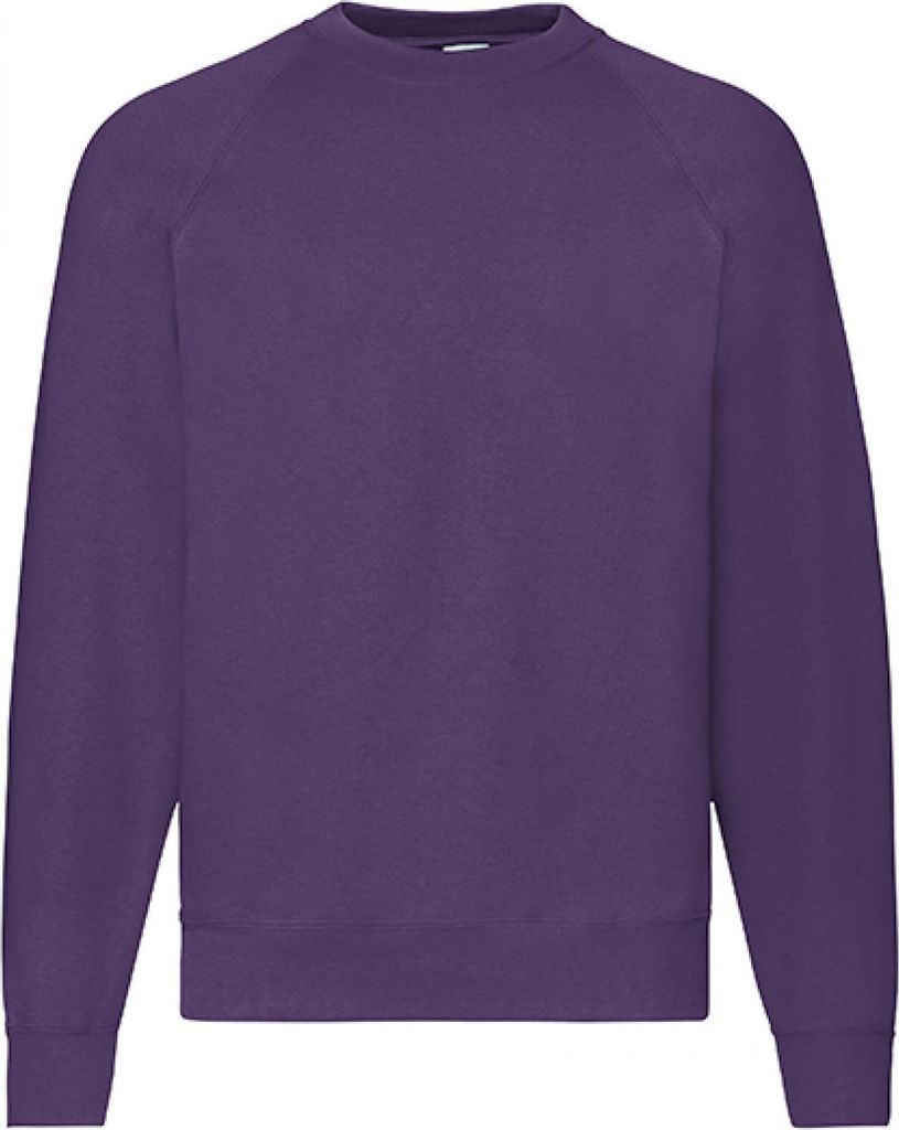 Fruit of the Loom 62-216-0 | Classic Raglan Sweatshirt Pullover - Farbe: Purple - Größe: M
