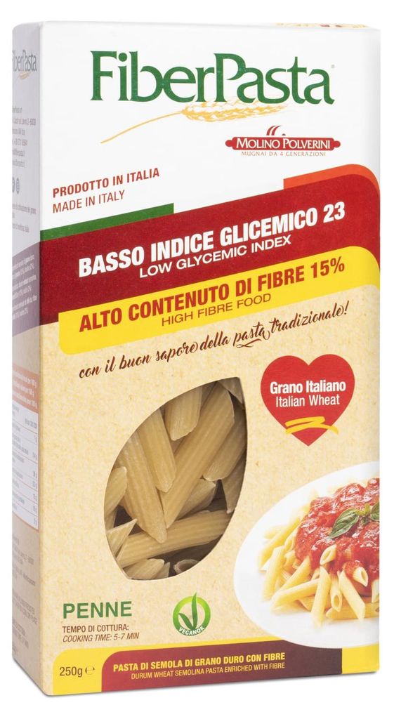16x FiberPasta Penne Hartweizengrieß Pasta mit 15% Produktbild 