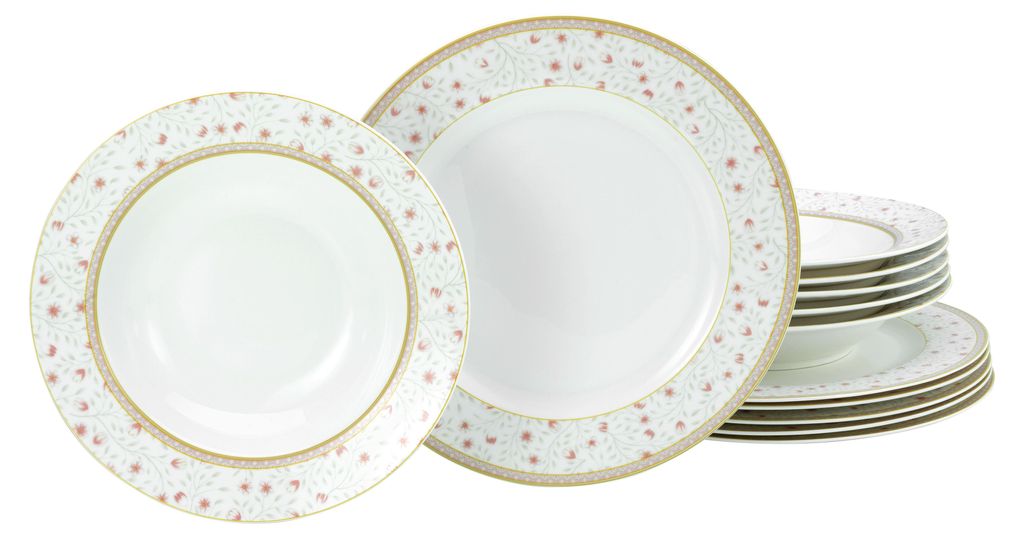 CreaTable, 17528, Emilia Creme Weiss, Tafelservice 12-tlg, Produktbild 