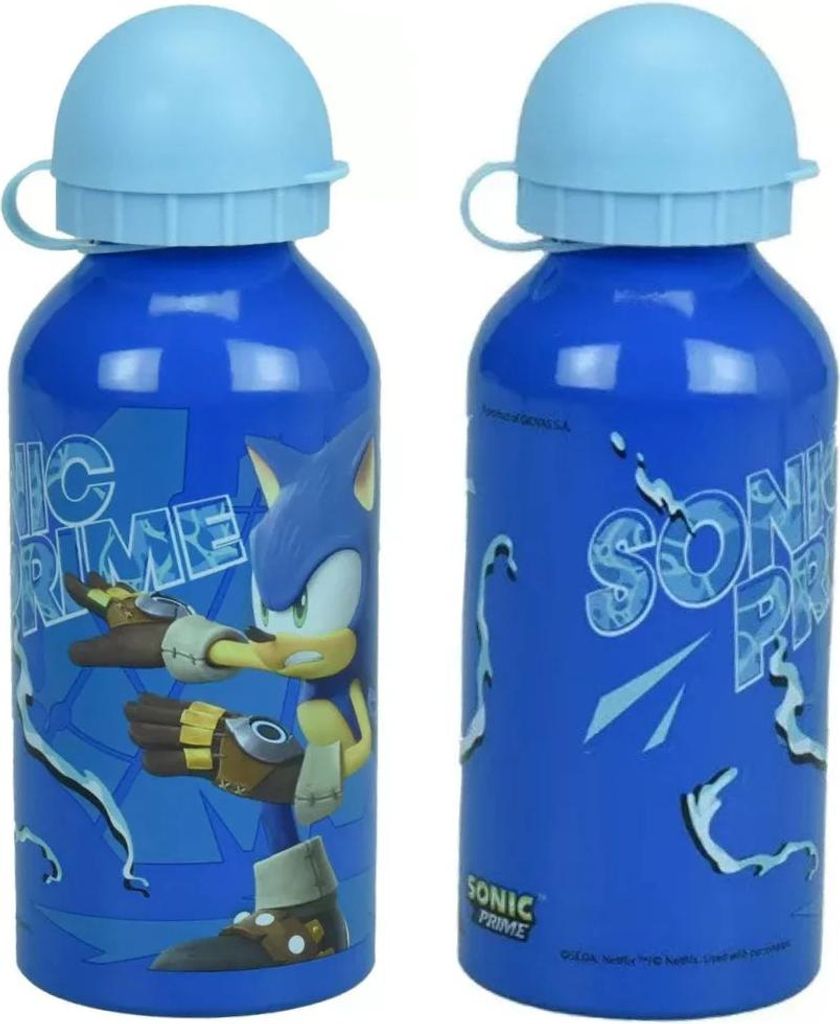 Sonic The Hedgedog ALU Sportflasche Wasserflasche Trinkflasche Flasche 400 ml
