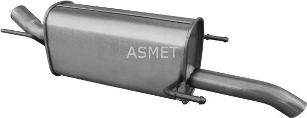 Silencieux arrière ASMET 5277 en acier aluminé compatible OE 5852443