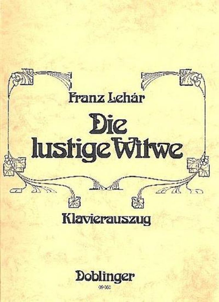 Die lustige WitweKlavierauszug (dt)