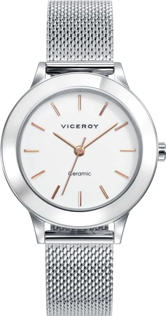 Montre analogique Viceroy pour femme en acier avec cadran noir