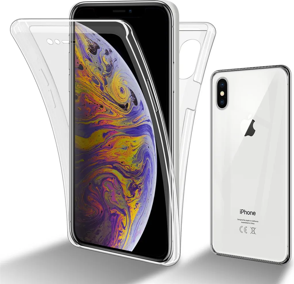 Cadorabo Custodia iPhone XS MAX 360° | Trasparente come l'acqua