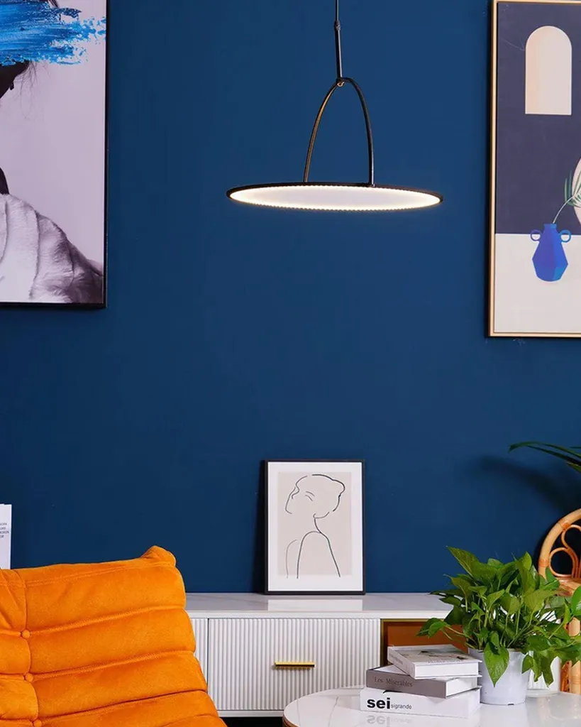 Suspension LED pour Table à Manger Toolight APP1426-C 35cm Noire Chic - 6