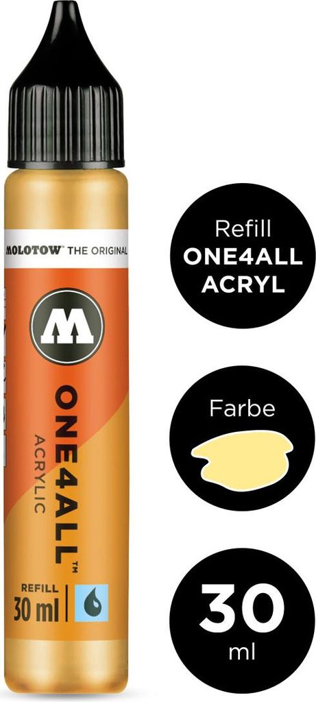 Molotow Nachfüllflasche ONE4ALL ACRYLIC 30 ml, Nr. 115 vanille pastell