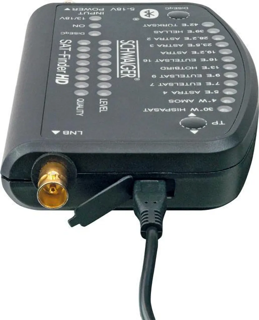 Sat-Finder HD connecté Bluetooth Schwaiger avec application smartphone